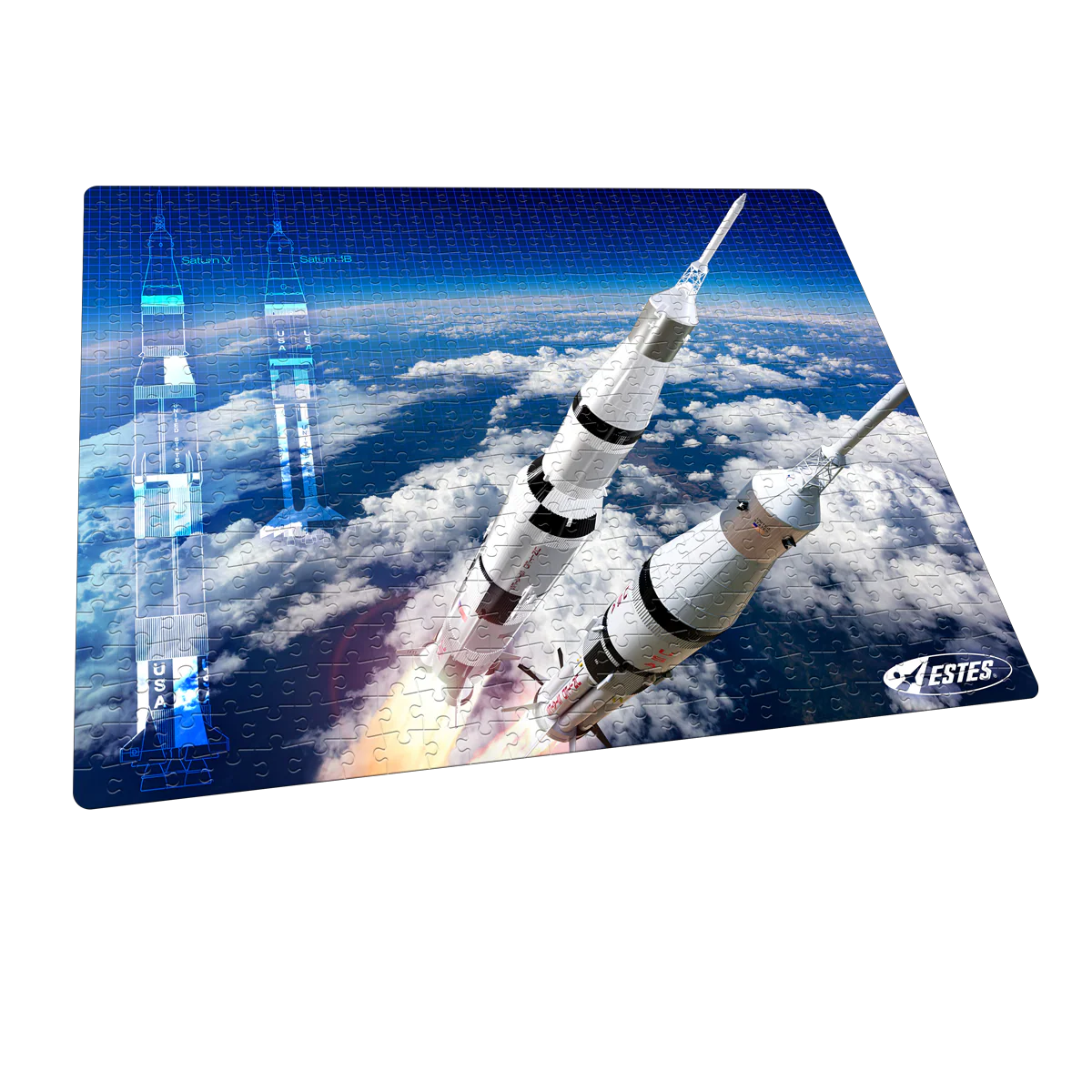 NASA Saturn V & Saturn 1B 500 Piece Puzzle - Image 3